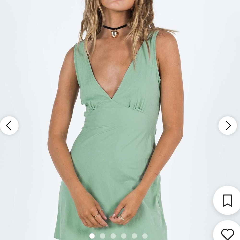 Princess Polly Mint Green Mini Dress